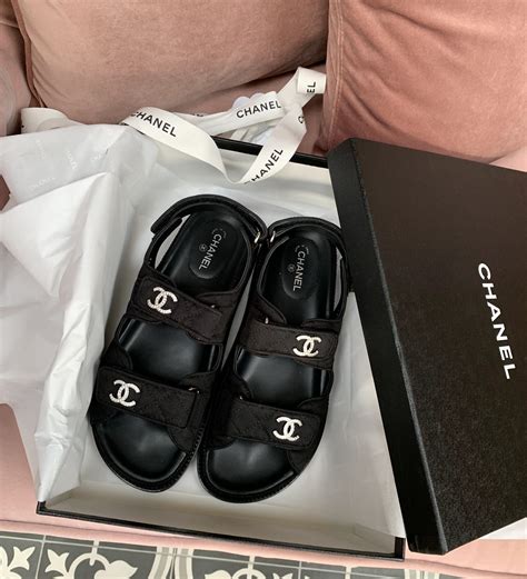 chanel black and white slippers|chanel sandals women.